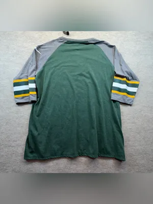 Green Bay Packers Nike Women’s 3/4 Sleeve Raglan Shirt XXL NWT thumbnail 2
