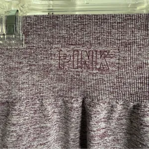 PINK Victoria's Secret‎ Seamless High Rise Leggings XS Heathered Mauve Mesh thumbnail 8
