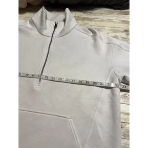 Spanx Quarter Zip Pullover Sweatshirt Women's Size XL Off White thumbnail 5