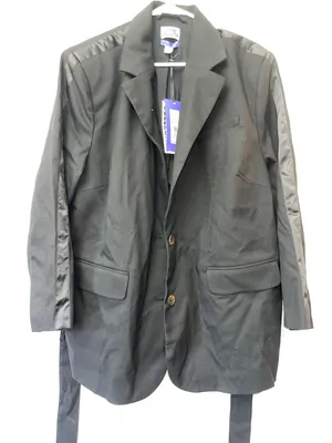 New Women’s Black Blazer Jacket Size 1X Structured Career Office Coat NWT thumbnail 1