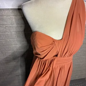 Birdy Grey Convertible Bridesmaid Dress Terracotta Orange Maxi Gown Medium thumbnail 4