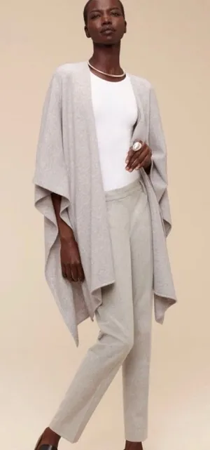 Aritzia Babaton Cashmere/ Wool Cape Cardigan Oversize XXS/XS/S Tan thumbnail 1