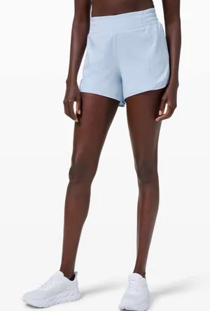 Light blue Lululemon 4 inch shorts thumbnail 1