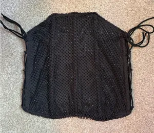 Windsor Black Gemstone Sparkle Corset Top thumbnail 1
