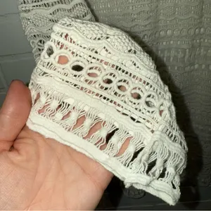 Tavik+ Cream Crochet Knit Swim Cover Up thumbnail 4