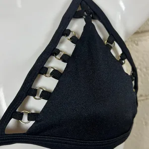 Victoria’s Secret Black Cut Out Bikini Top size S thumbnail 3