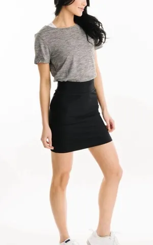 Zyia Black Reve A-line Skirt thumbnail 3