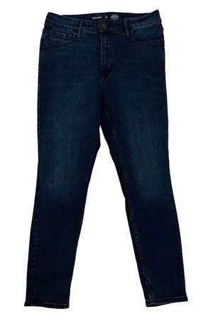 Old Navy Rockstar Jeans 10 Short High Rise Super Skinny Dark Wash thumbnail 1