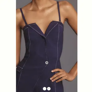 Anthropologie Maeve Strapless Linen Mini Dress thumbnail 3