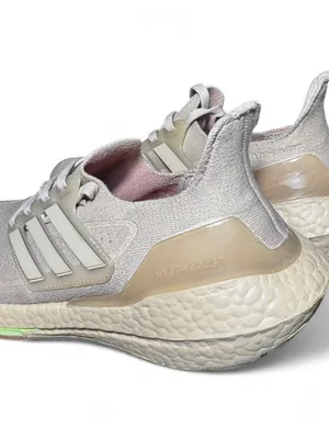 adidas woman Light Beige Knit Running Sneakers thumbnail 8