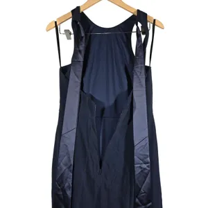 Dessy Collection Midnight Blue Bow Back Mermaid Evening Gown Dress 4 Style 3084S thumbnail 9