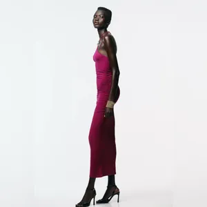 NWT ZARA HALTER SUN POLYAMIDE DRESS SIZE M thumbnail 6