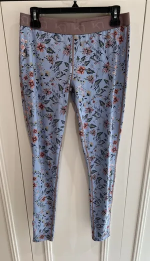 Kari Traa Fryd Base Layer Pants Floral Leggings Outdoor Hiking Cottagecore thumbnail 1