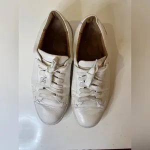 Frye Women’s Ivy Court Low Lace White Leather Sneakers Size 7.5‎ thumbnail 6