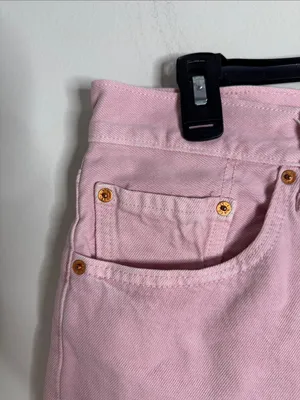 Levi’s 501 Original Fit Pink Rigid Denim High Rise Jean Cutoff Shorts size 30 thumbnail 4