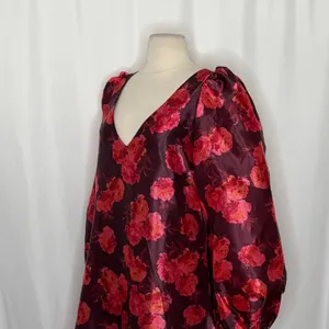 NWT!! Anthropologie BHLDN Aliana V Neck Floral Organza Mini Dress Large thumbnail 7