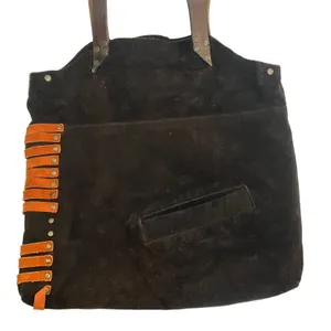 Tree Women's Artisan Leather Suede Tote Brown thumbnail 6