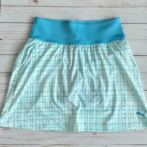 NWT‎ Puma Plaid Golf Skort Sz XS thumbnail 1