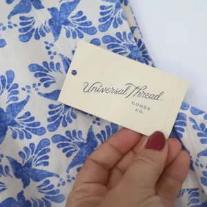 Universal Threads Dress Womens XS Blue Print Smocked Waist Bird Floral Mini NEW thumbnail 3