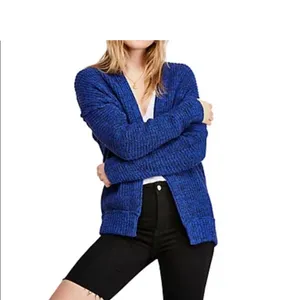 Free People Deep Blue Women's Cardigan thumbnail 2