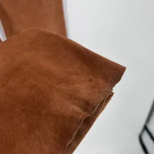 Vintage Express World Brand Women's Genuine Leather Suede Pants Brown‎ Size 7/8 thumbnail 7