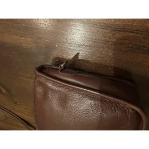 Vintage Carriage Court Brown Genuine Cowhide Leather Clutch Bag Purse Classic thumbnail 11