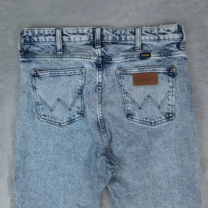 Wrangler Retro Slim Jeans Women 31x32 (31x28) Blue Acid Wash High‎ Rise Denim thumbnail 5