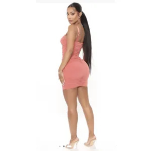 Haute Monde Peach Corset Bodycon Mini Dress Women's Large NEW Party Dress thumbnail 2