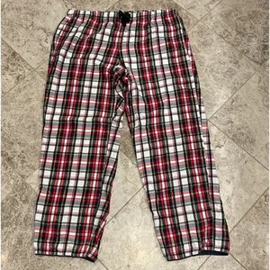 Victoria’s Secret Women's Plaid Pajama PJ Pants Medium Red Black thumbnail 3