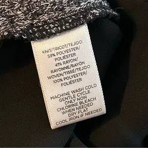 WHBM Black Lace Sleeveless Top S 6 thumbnail 3