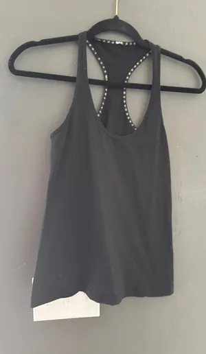 Lululemon‎ Womens Black Racerback Athletic Yoga Tank Top Slim Fit Scoop Neck thumbnail 1