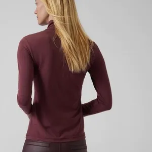 ATHLETA | Women's Essential Athletic Winter Turtleneck in Decadent Chocolate,‎ S thumbnail 2