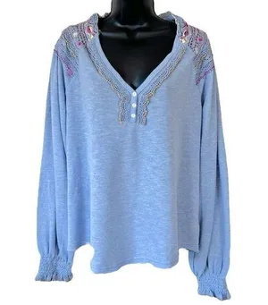Free People Siesta Fiesta Pullover Blouse thumbnail 1