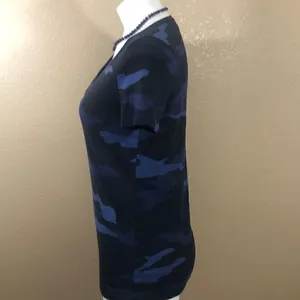 PINK blue black camo short sleeve T-shirt thumbnail 4