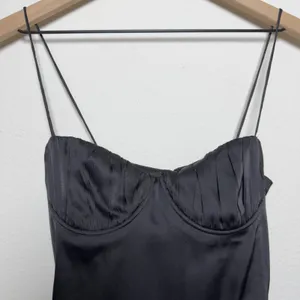 Meshki Women Satin Babydoll Ruched Mini Dress Small Party Cocktail Event‎ Date thumbnail 3