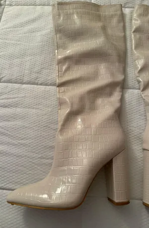 Cream Boots Tan Size 7 thumbnail 3