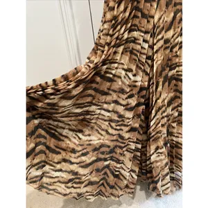 ASOS Animal Tiger‎ Print Jumpsuit Brown Chiffon Flowy Resort Chic Going Out thumbnail 3
