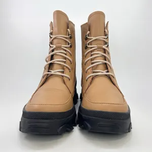 Sorel Brex Lace Waterproof Boots Women 9 Tawny Buff Black Lug Sole NL4305-253 thumbnail 2