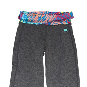 Nike gray multicolor animal print waistband yoga pants thumbnail 2