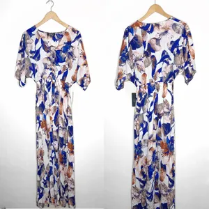 Lulu’s Loveliest of All Floral Lace-Up Maxi Dress thumbnail 6