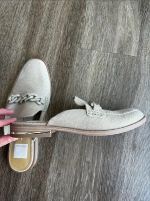 Dolce Vita Beige Chain-Trim Mules thumbnail 3