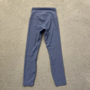 Lululemon Align High Rise Leggings Ribbed Oasis Blue Athletic Women's 4 x 25 thumbnail 3