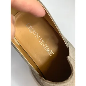 Crown Vintage Marlena gray suede platform slip on sneakers women's size 9 casual thumbnail 5