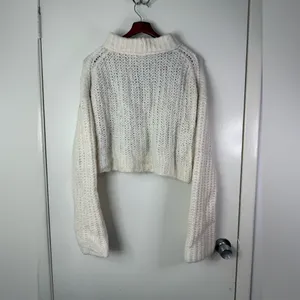 Free People White and Brown Cowl Neck Sweater thumbnail 4