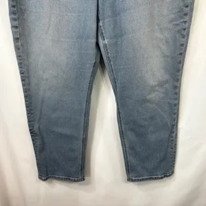 American Eagle Plus Size 18‎ Mom Jeans Light Wash Stretch High Rise Relaxed 834 thumbnail 7