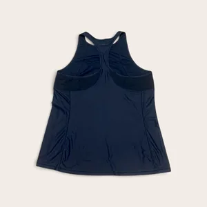 Athleta Navy Perforated Racerback Workout Tank Top Women's Large thumbnail 3