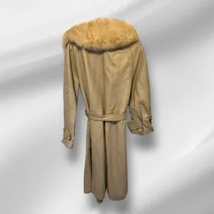 Vintage 24 K Leather By Dan‎ Di Modes Leather Coat with Real Fur Collar thumbnail 4