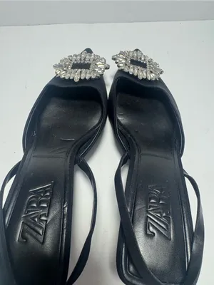 Zara Kitten Heal Women's Embellished Slipper Size 39 thumbnail 5