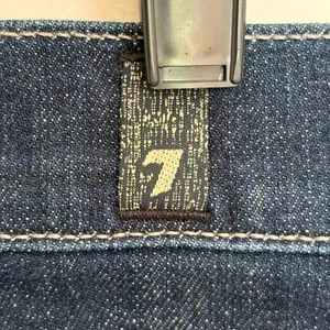 7 For All Mankind Standard Straight Leg‎ Dark Wash Jeans Size 33 Button Fly thumbnail 8