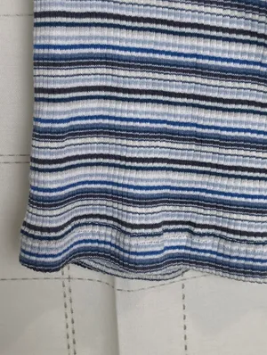 Free People Striped Wild Square Neck Retro Inspired Tee thumbnail 8